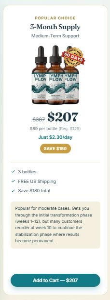 	Lymph Flow 3 bottle price