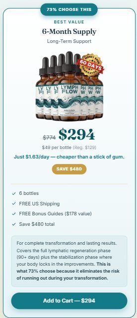 	Lymph Flow 6 bottle special offer